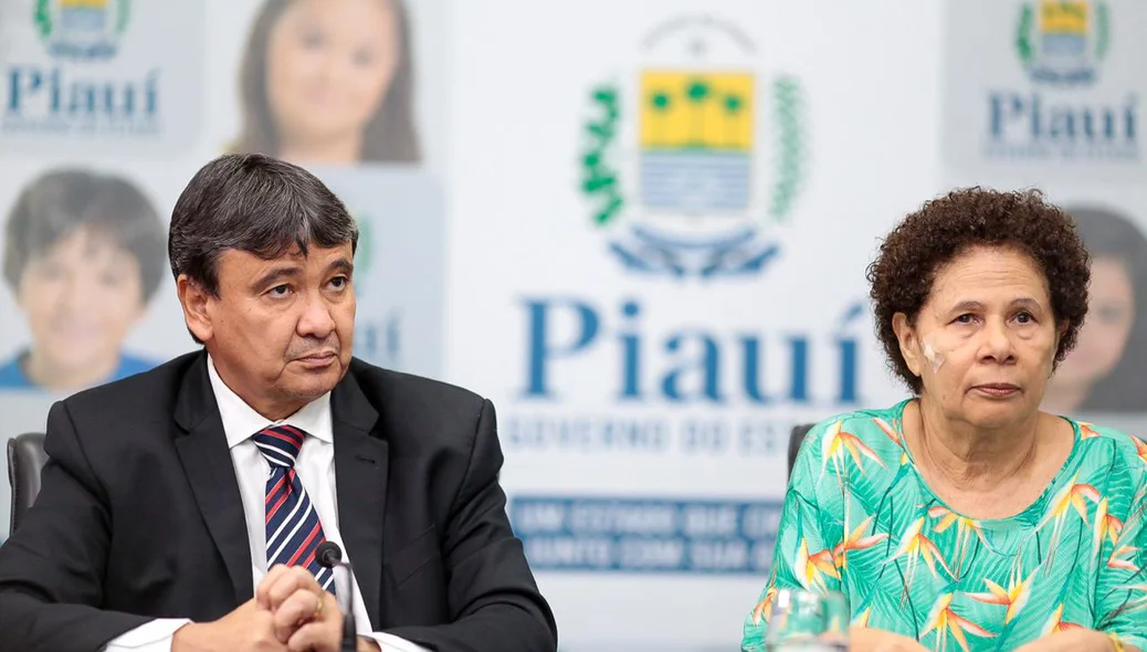 Governador Wellington Dias e Vice-governadora  Regina Sousa 