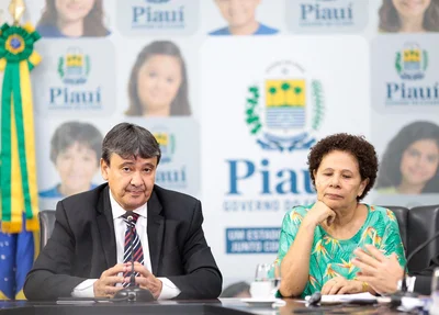 Wellington Dias e Regina Sousa