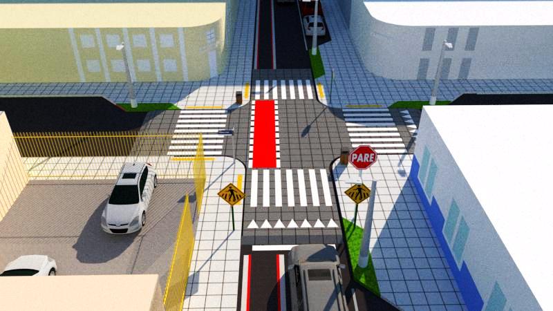 Imagem do projeto de acessibilidade das ruas do Centro de Teresina