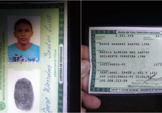 Identidade da vítima