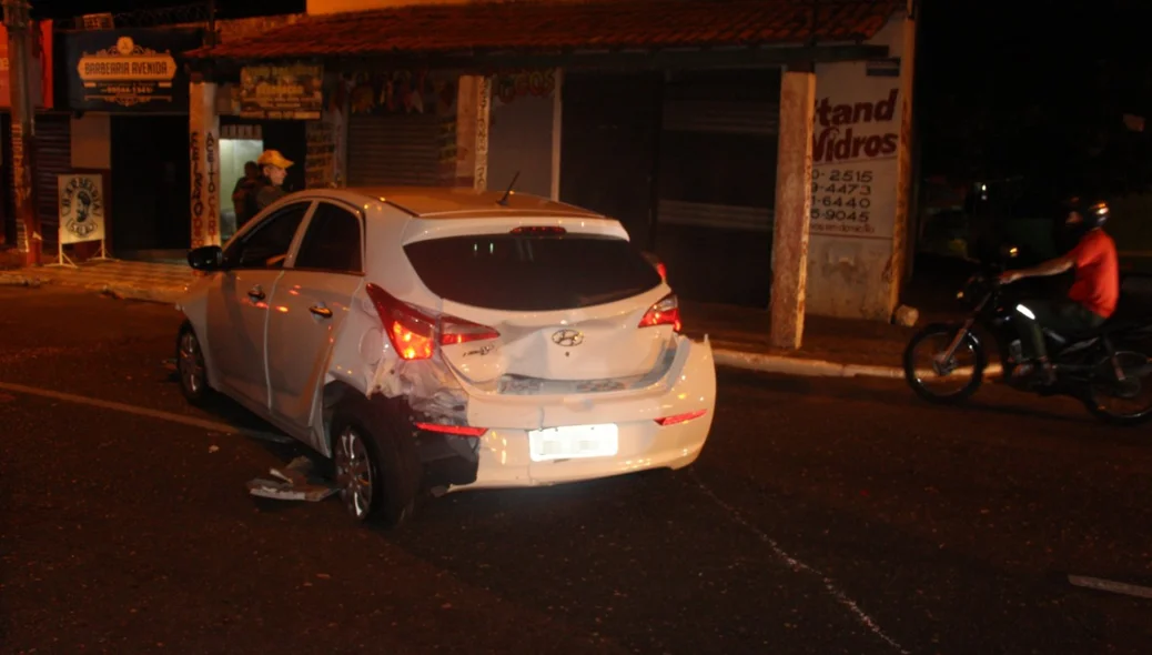 Carro envolvido no acidente na zona leste de Teresina