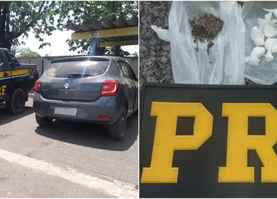 Duas mulheres são presas com drogas dentro de carro na BR 316