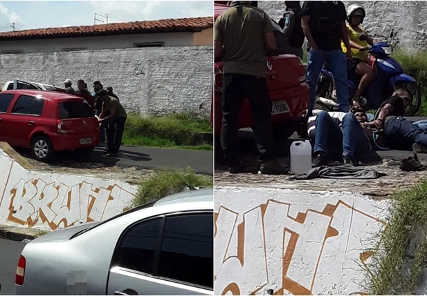 Momento da abordagem do GRECO aos suspeitos