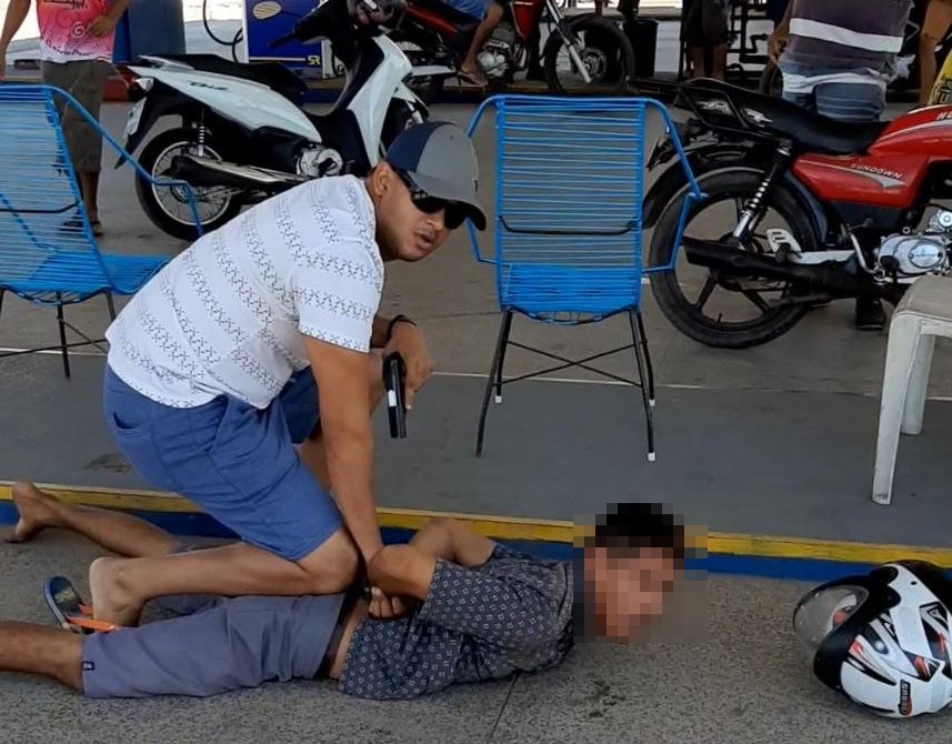 Acusado de roubar motocicleta é preso por policial à paisana em Timon