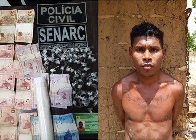 Material encontrado em poder de Magno