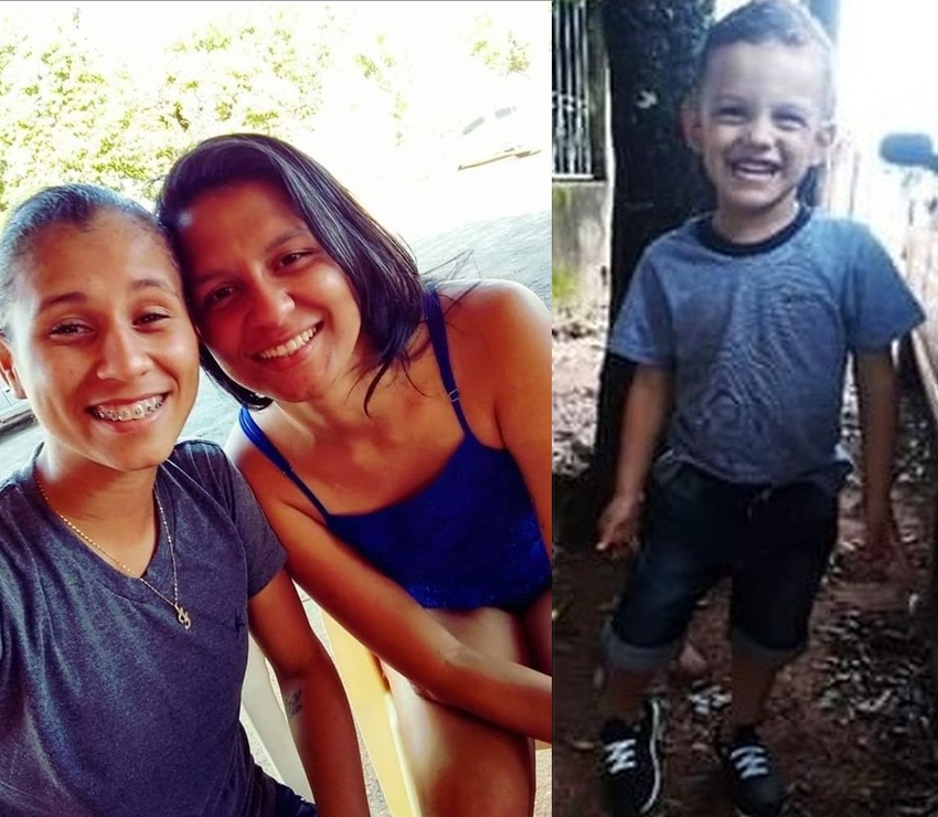As acusadas e a criança que foi morta no Mato Grosso