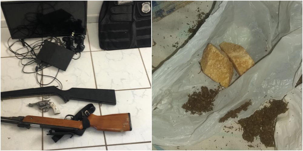 Parte do material apreendido na operação Chapadinha II