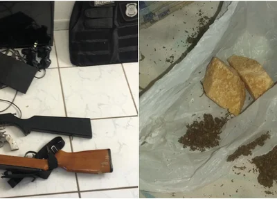Parte do material apreendido na operação Chapadinha II