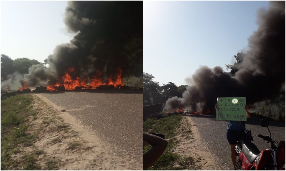 Populares bloqueiam Estrada da Alegria 