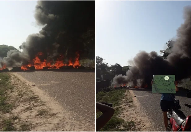 Populares bloqueiam Estrada da Alegria 