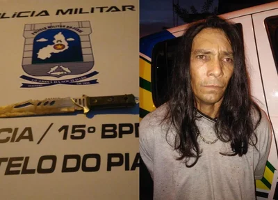 Arma usada no crime e o suspeito
