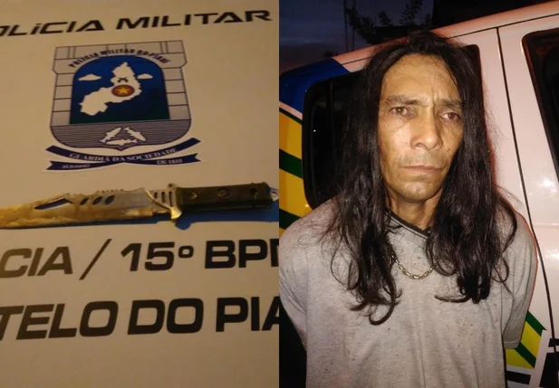 Arma usada no crime e o suspeito
