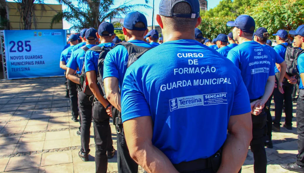 Aluno do curso de formação da Guarda Municipal