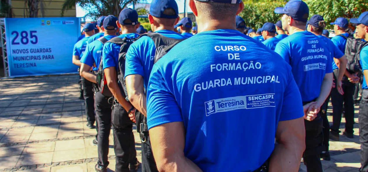 Aluno do curso de formação da Guarda Municipal