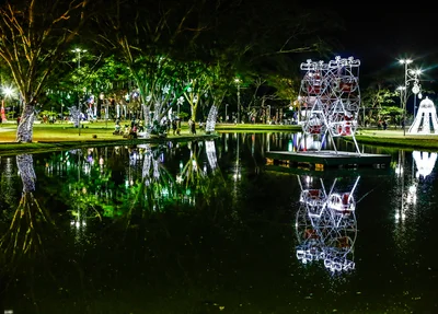 Decoração de Natal no Parque da Cidadania