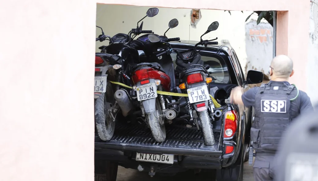Motocicletas recuperadas em operação da Polinter
