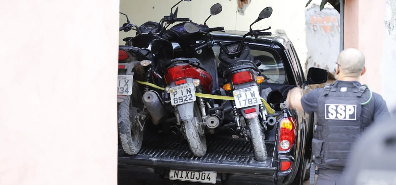 Motocicletas recuperadas em operação da Polinter