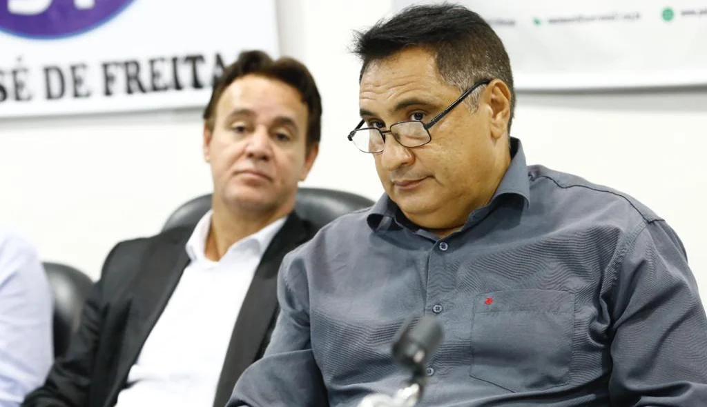 Adilson Barroso e Laécio Borges no evento do Patriota