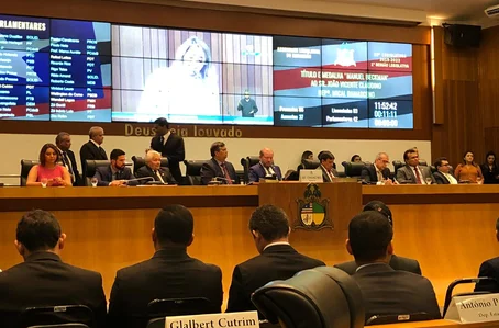 Participaram do evento o governador Wellington Dias (PT), o senador Élmano Férrer (Podemos) e o secretário de Segurança Fábio Abreu (PL)