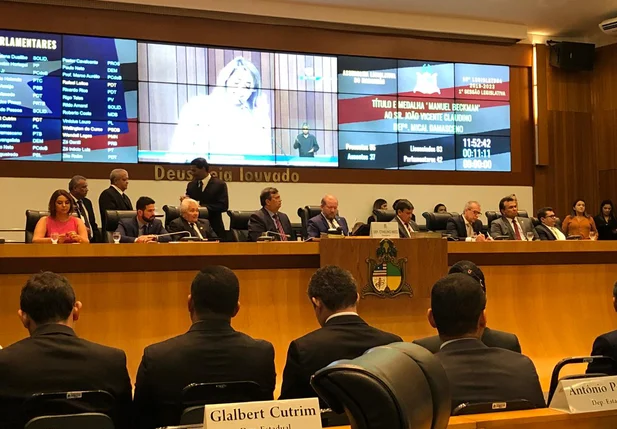 Participaram do evento o governador Wellington Dias (PT), o senador Élmano Férrer (Podemos) e o secretário de Segurança Fábio Abreu (PL)