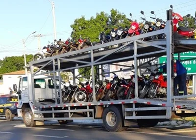 30 motos foram apreendidas pela PRF-PI em Água Branca