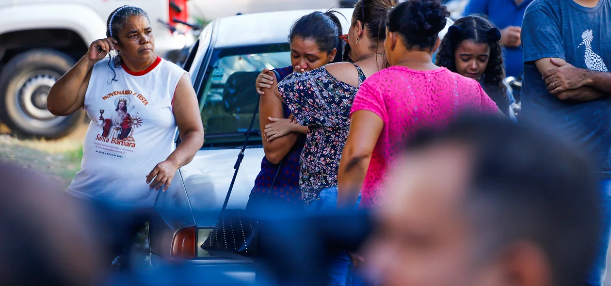 Familiares da vítima 