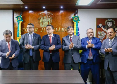 Wellington Dias e desembargador Sebastião Martins