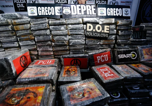 Cocaína apreendida pelo Greco em Teresina 