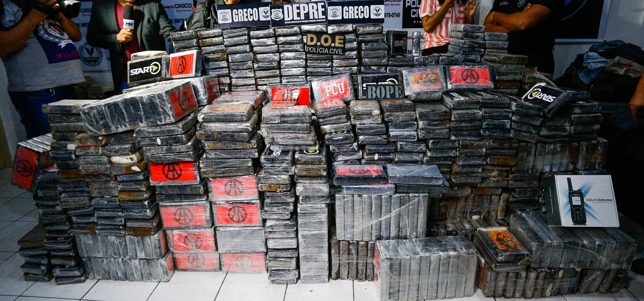 Cocaína apreendida