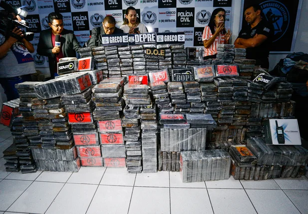 Cocaína apreendida