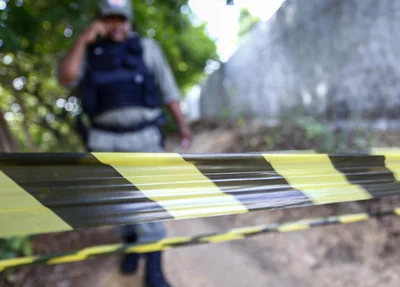 Polícia Militar isolou a área do crime