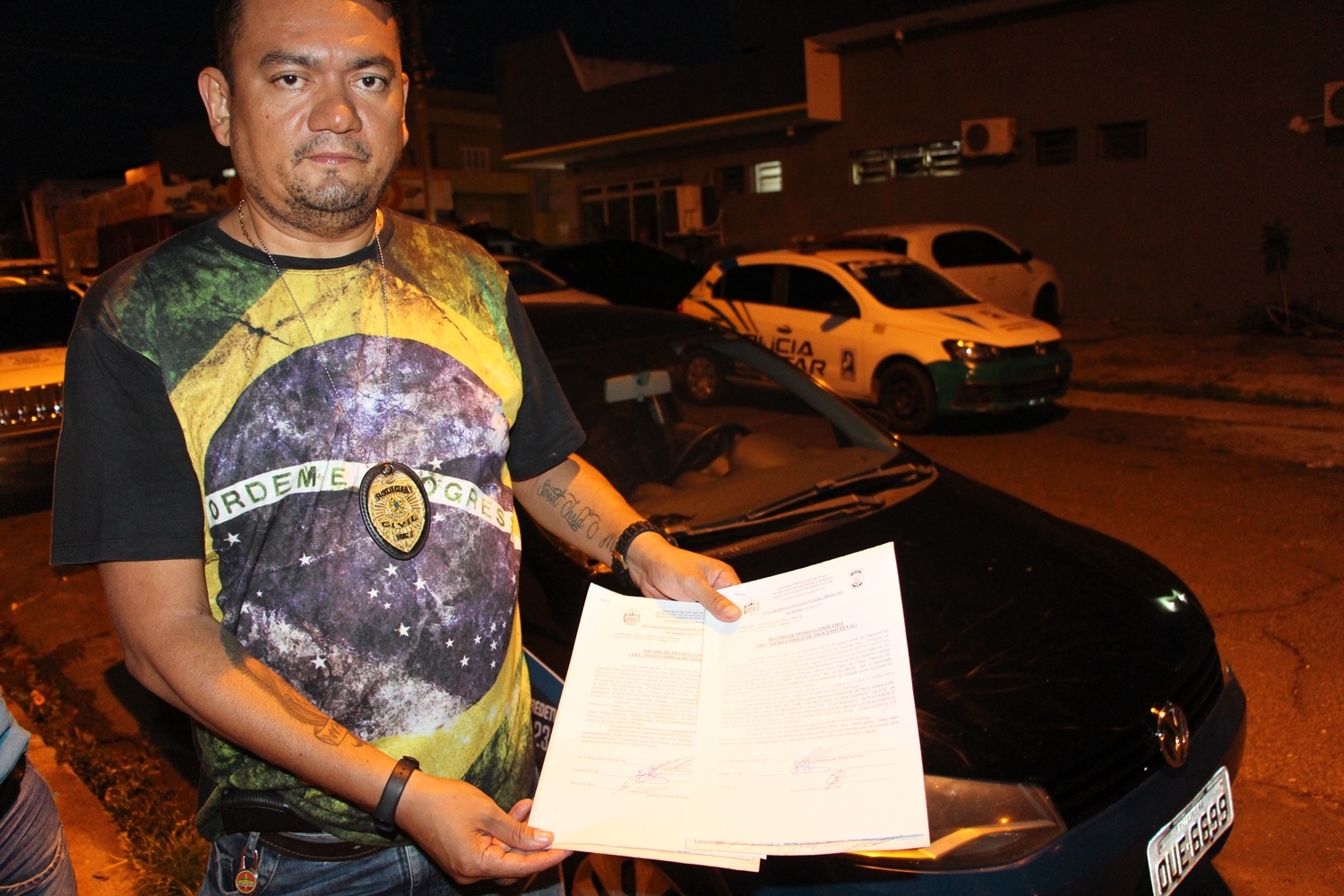 Erlon Viana comunicou que o alvo foi autuado em flagrante por tráfico de drogas