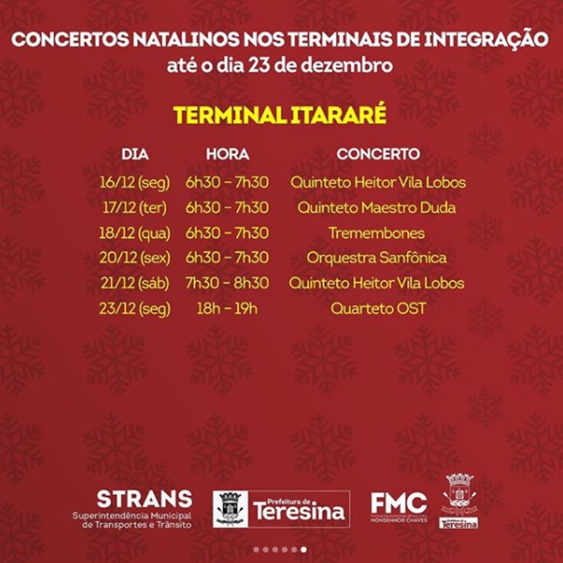 Programação no Parque Itararé