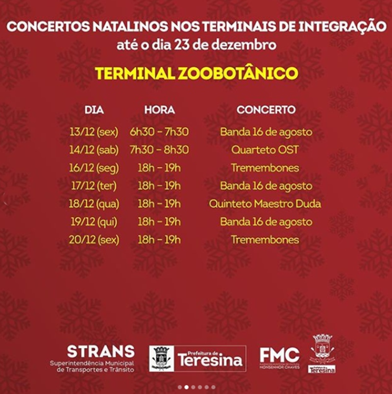 Programação Terminal Zoobotânico