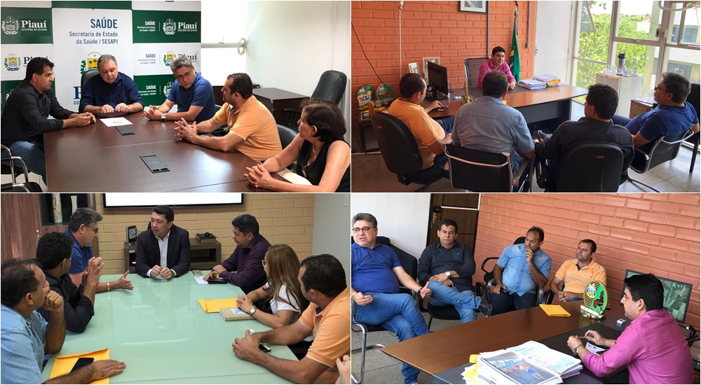 João Mádison ao lado de prefeitos e secretários