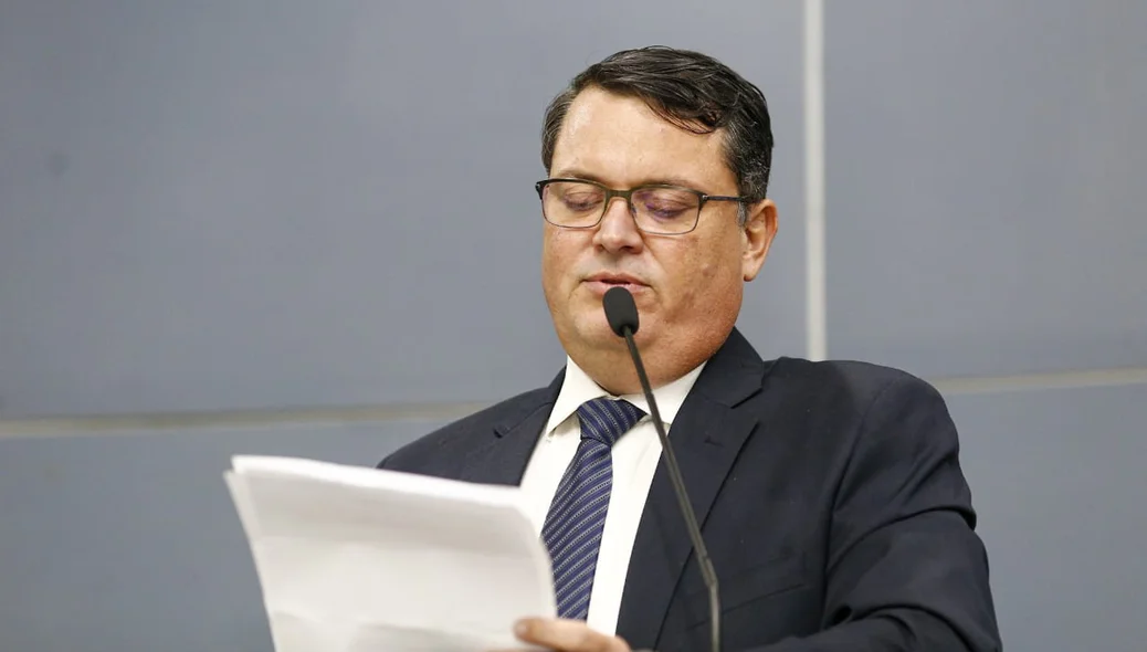 Marco Aurélio Maia durante discurso na Câmara Municipal