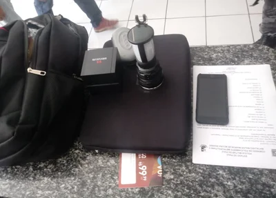 Material apreendido pelo 1º Bpm
