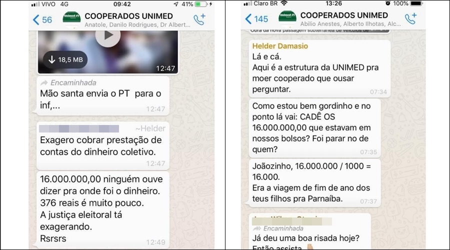 As publicações que Emmanuel Fontes afirma que foram alvos da ação
