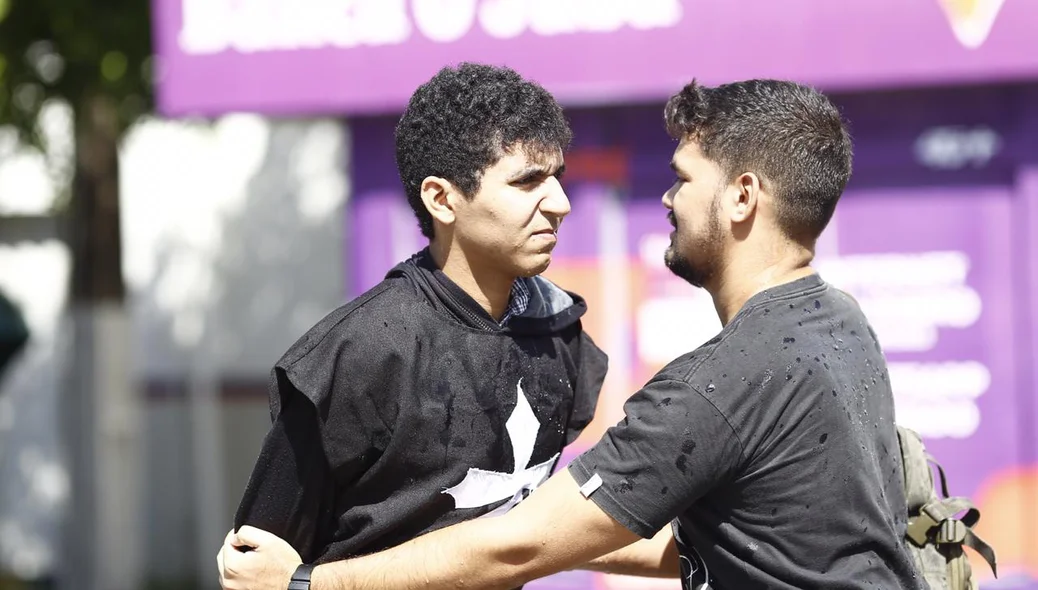 Confronto durante manifestação