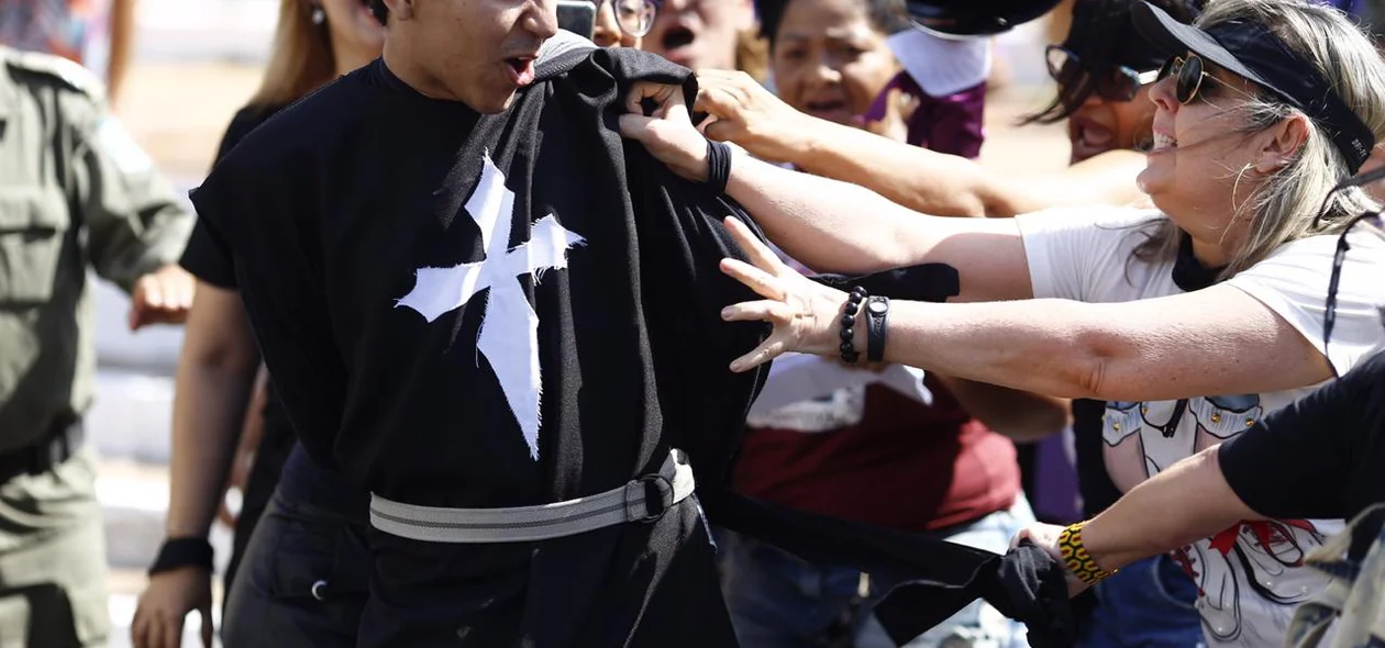 Confusão na manifestação