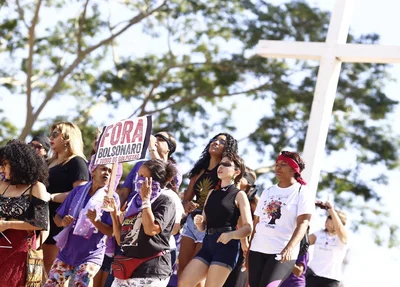 Protesto foi realizado hoje