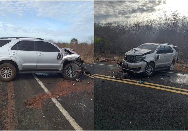 Acidente de carro na PI 309 em Cocal