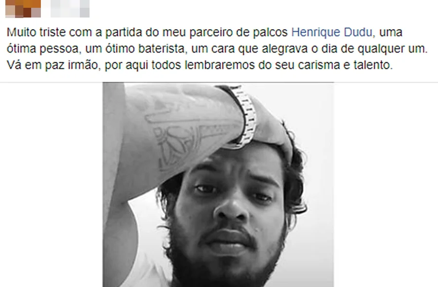 Amigo lamenta morte de Dudu