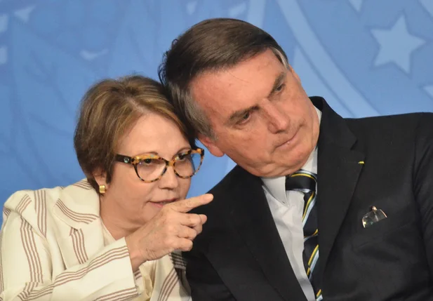 Tereza Cristina e Jair Bolsonaro