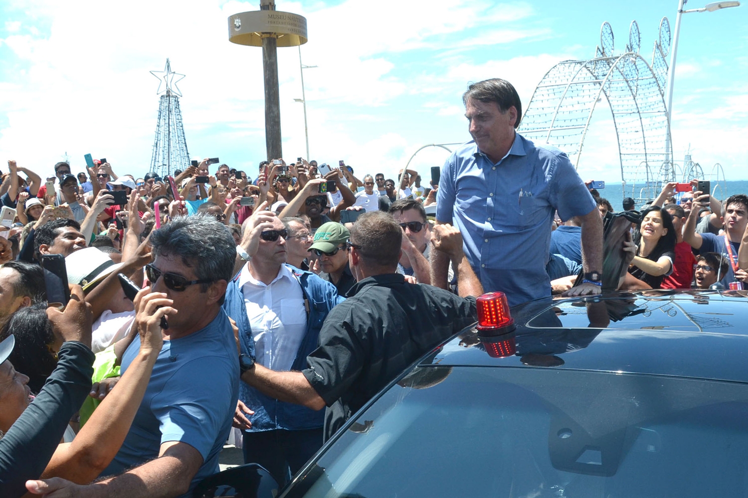 Bolsonaro em férias na cidade de Salvador