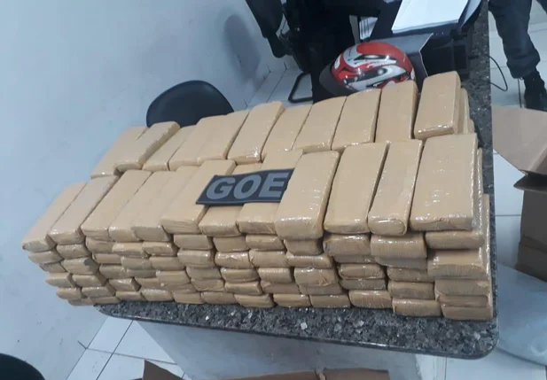 Maconha apreendida pela PM de Timon