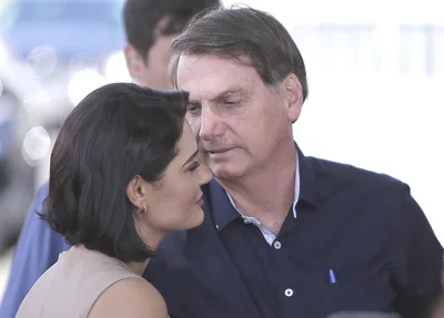 Jair Bolsonaro e Michelle Bolsonaro