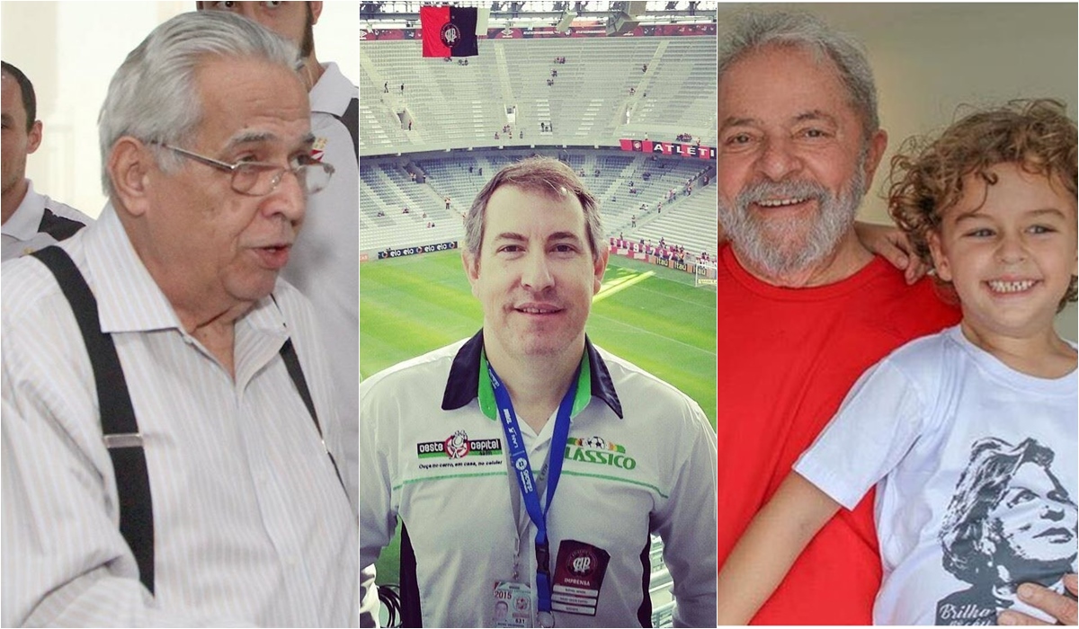 Eurico Miranda, Rafael Henzel e o neto do ex-presidente Lula, Arthur Lula