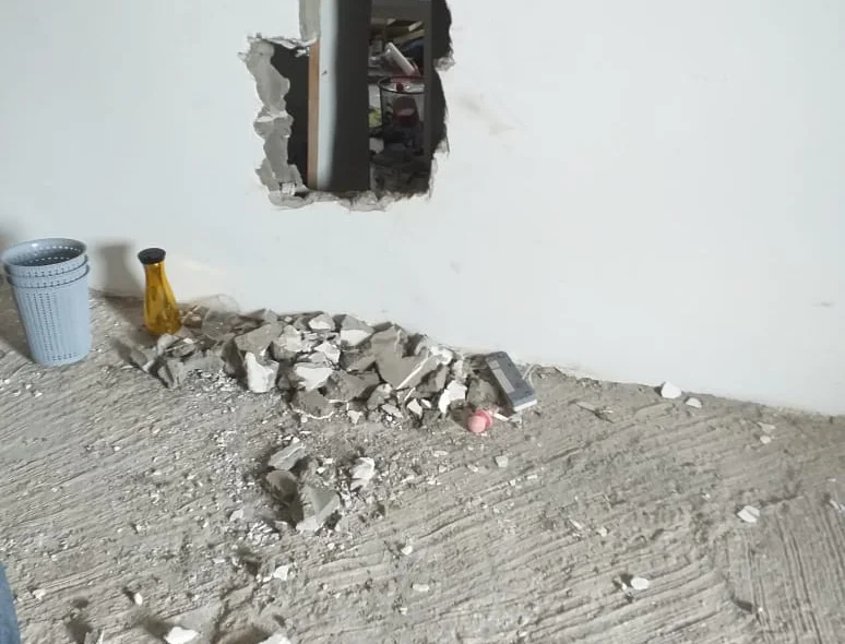 Parede do Edifício Manhattan foi arrombada pelos criminosos