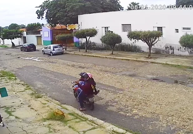 Momento exato do assalto 